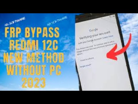Redmi 12c Frp Bypass Android 12 Update New Solution New Redmi 12c Frp Bypass Android 12 Update New Solution New