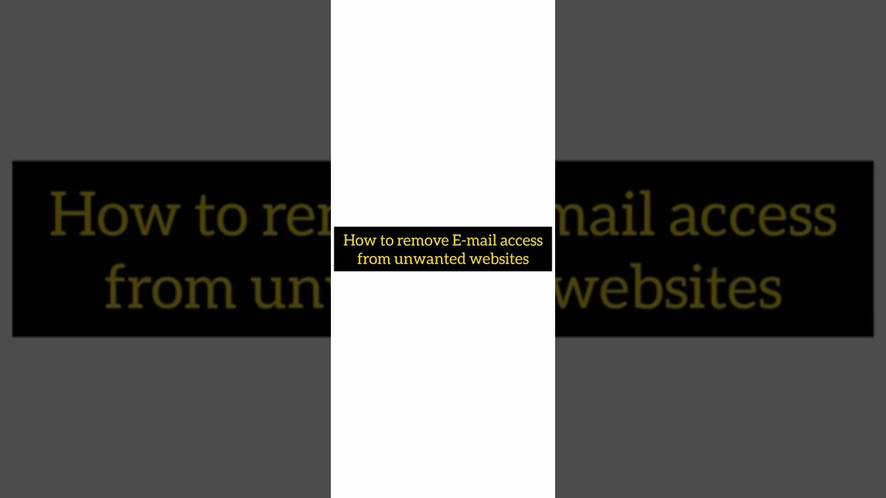 How To Remove Gmail Unwanted Websites|Gmail How To Remove Gmail Unwanted Websites|Gmail