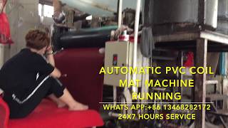 China PVC double color coil car floor mats extruder machine for India/Iran