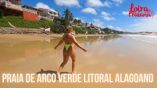 Praia de Arco verde  litoral de Alagoas mar e sol combinação perfeita