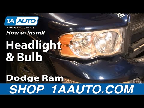 How To Install Repair Replace Headlight and Bulb Dodge Ram 02-06 How To Install Repair Replace Headlight and Bulb Dodge Ram 02-06