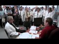 90 Canadian Physicians protest dangerous cuts to Refugee Health Care at MP Joe Oliver's office