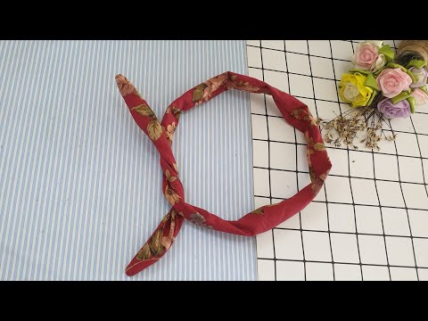 DIY Hướng dẫn làm turban đơn giản từ vải vintage