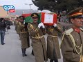 TOLOnews 24 February 2014 coffins of Afghan soldiers who killed in Kunar attack