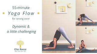 55-minute Yoga Flow I Strong core to release lower back pain I DYNAMIC & a little challenging