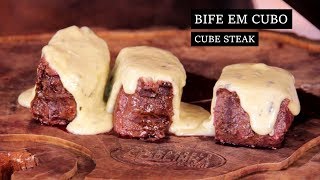 7,6,5,4 - BIFE EM CUBO (CUBE STEAK) DO MARCELO BOLINHA
