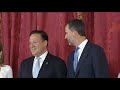 Los Reyes ofrecieron un almuerzo al Presidente de Panamá, Juan Carlos Varela