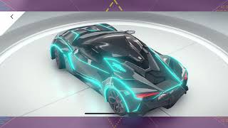 Asphalt 9 Legends China W Motors Fenyr Supersport Decal Bright Glow Tron Decal Full Clip