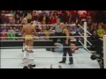 WWE Raw 3/14/11 The Miz attacks John Cena as The Rock