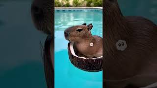 Capybara Swimming