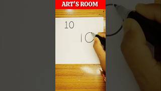 Easy Drawing Trick How To Draw A Girl Using Number 10 Simple Drawing For Beginners