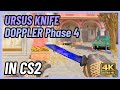 ★ CS2 Ursus Knife Doppler (Phase 4) | CS2 Knife In-Game Showcase [4K]