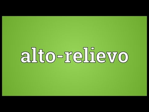 Header of alto-relievo