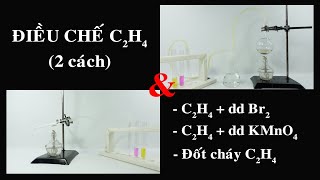 Thí Nghiệm C2H4 Br2, C2H4 Kmno4. Đốt Cháy Ethylene. Điều Chế Ethylene