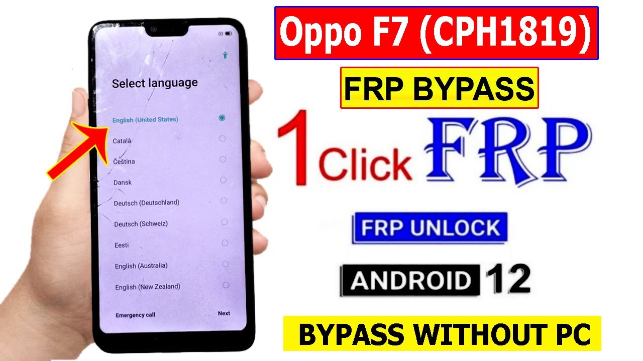 Oppo F7 Bypass Google Account Android 12 | New Trick Oppo F7 Bypass Google Account Android 12 | New Trick