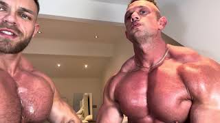 Chest And Biceps Joint Muscle Worship Session