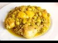 Recette marocaine: poulet aux olives Moroccan recipe : Chicken with olives