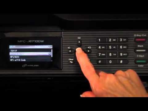 How to Set Up Wireless for the Brother™ MFC-J6710DW Printer - YouTube