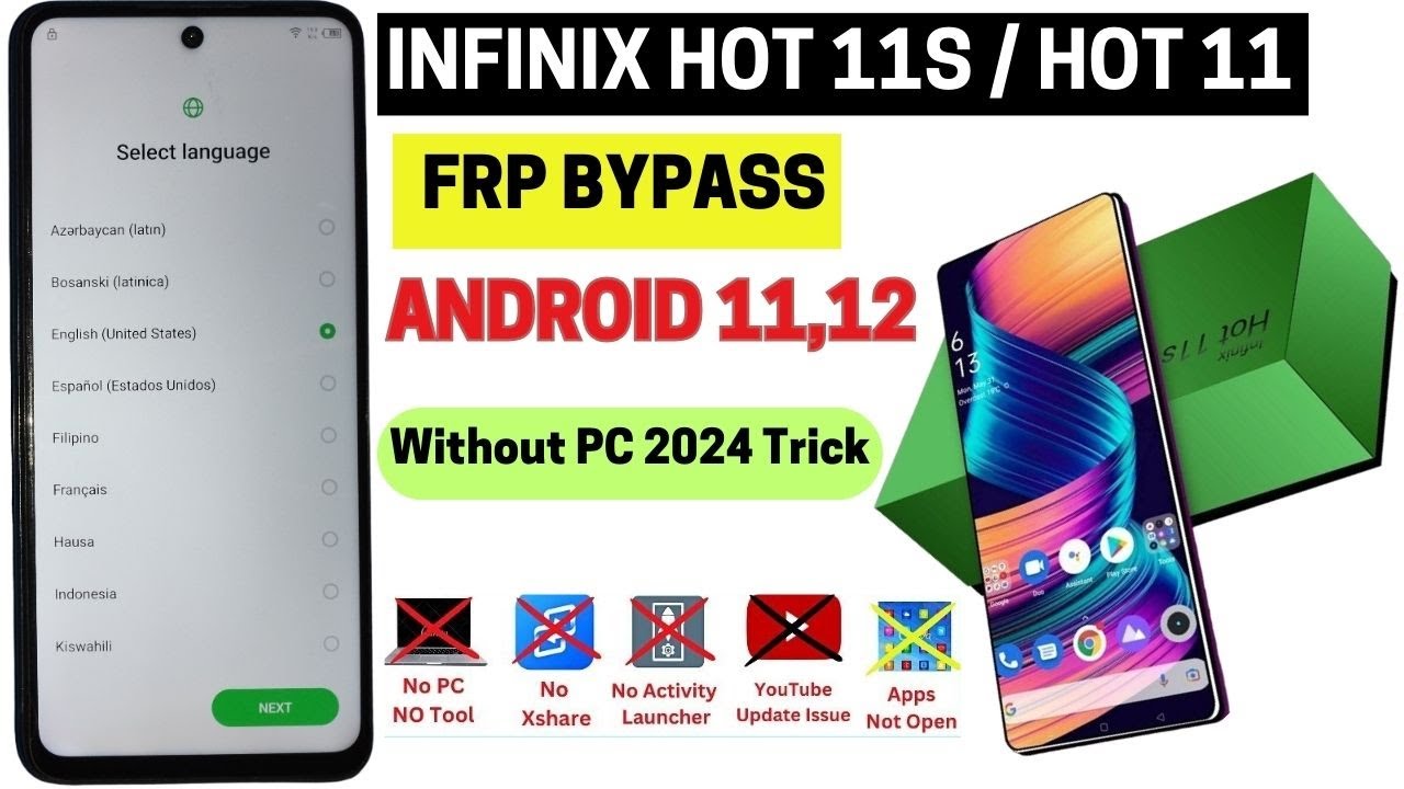 Infinix X6812/X662B Frp Bypass Android 11 Infinix Hot 11 Infinix X6812/X662B Frp Bypass Android 11 Infinix Hot 11