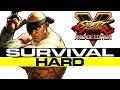 ストリートファイターV アーケードエディション 「サガット」 サバイバル 全クリア Street Fighter V - Sagat Survival Walkthrough