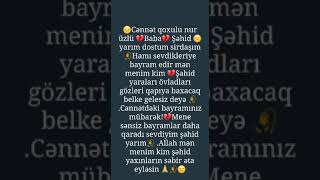 Bayramın Mübarək Sehidim