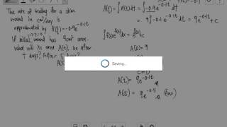 Application of integration, differential eqn SMU