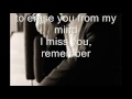 Thomas Anders - I miss you( Lyrics)