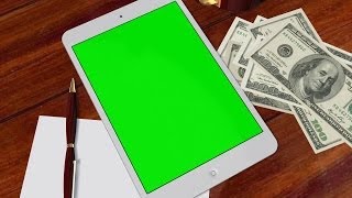 I-Pad Tablet Pc - Green Screen - Free Use