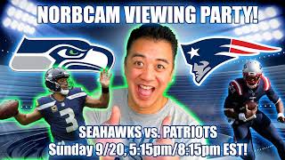Seahawks vs. Patriots: (false start) Live Fan Reaction with Play-by-Play (NorbCam Reacts)