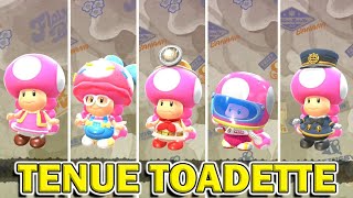 Get All Toadette Outfits Mario Kart World