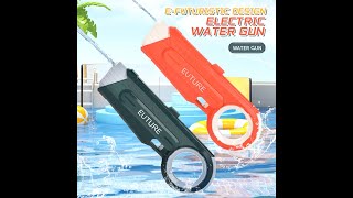 Electric Water Gun, Automatic Water Squirt Guns Up To 30 Ft Long Range, Soaker Gun With 700Cc