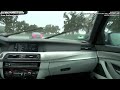 BMW M5 F10 in the rain at Ascari several laps