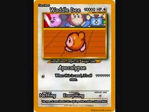 Custom Pokemon Card Waddle Dee watch v=Ro K1OMCQK0