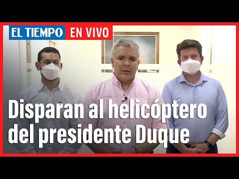Presidente Iván Duque confirma que el helicóptero en el que se desplazaba fue baleado | El Tiempo