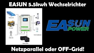 Easun 5.5Kwh Wechselrichter Netzparallel Oder Off Grid - Taugt Der Inverter Was? Igrid Ve Ii Revo Ii