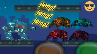 Anger Of Stick 5 Jump Mode Level With Robot Colour Spiders