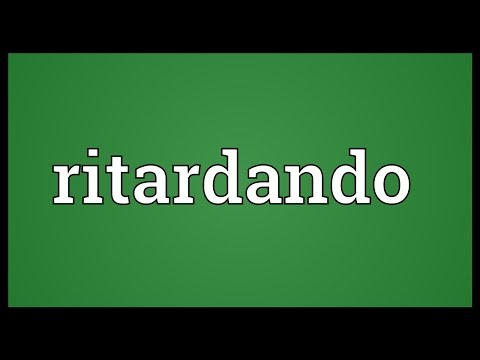 Header of ritardando