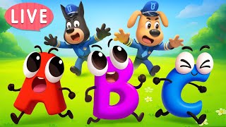 Live Abc Cartoon Kids Learn English Alphabet Educational Video Sheriff Labrador
