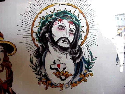 Tattoo Flash - Guido Reni - Ecce Homo - Jesus Christ