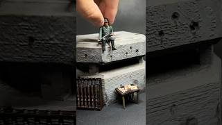 Army Men Painting Wwii German D-Day Bunker
