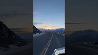 The Drive To Alyeska Resort In Girdwood Alaska Today