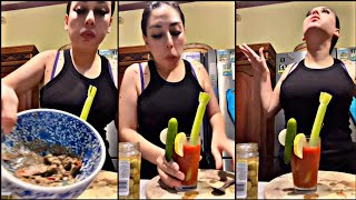 Zarina Anjoulie || Virgin Bloody Mary Dengan Sambal Belacan 😀 Anju Vegetables Me