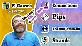 Nyt Connections, Pips, Mini Crossword, And Strands Sept 27, 2025