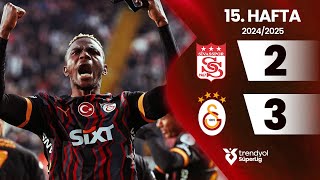 Sivpor 2-3 Galatasaray 15. Hafta - Trendyol Süper Lig 20242025 Sezonu
