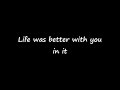 Lyricold - Dear Dad - with lyrics on screen.