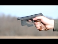 Shooting the Walther Olympia 22lr pistol with competition barrel weight