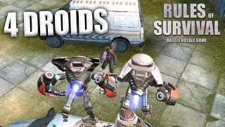 IS IT POSSIBLE TO WIN WITH 4 DROIDS ON ONE TEAM IN RULES OF SURVIVAL?!