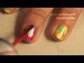 Rainbow Spiral Nail Art
