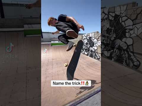 Name the trick‼️🤯 #skateboarding