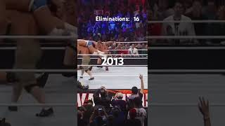 Every Elimination Of John Cena In The Royal Rumble